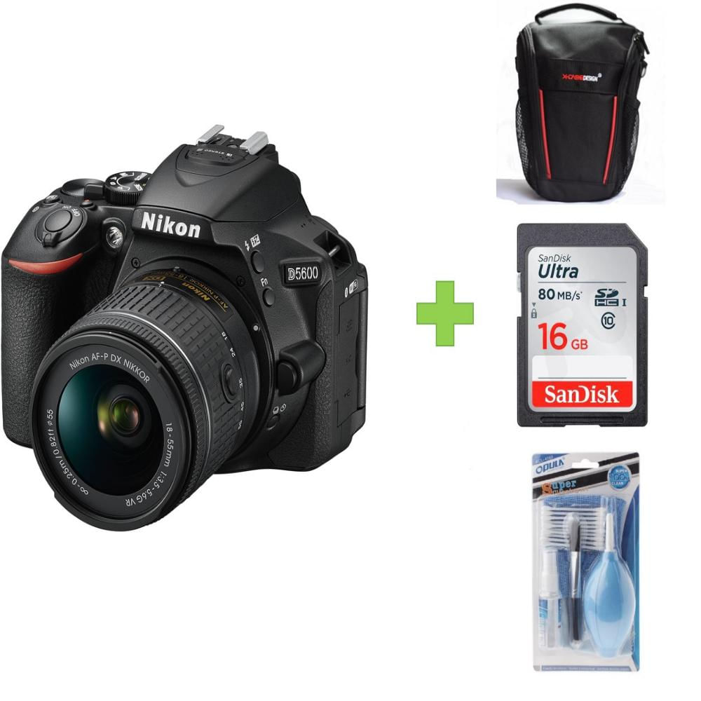 Camara Nikon D5600 + 16Gb + Bolso + Kit De Limpieza img #1