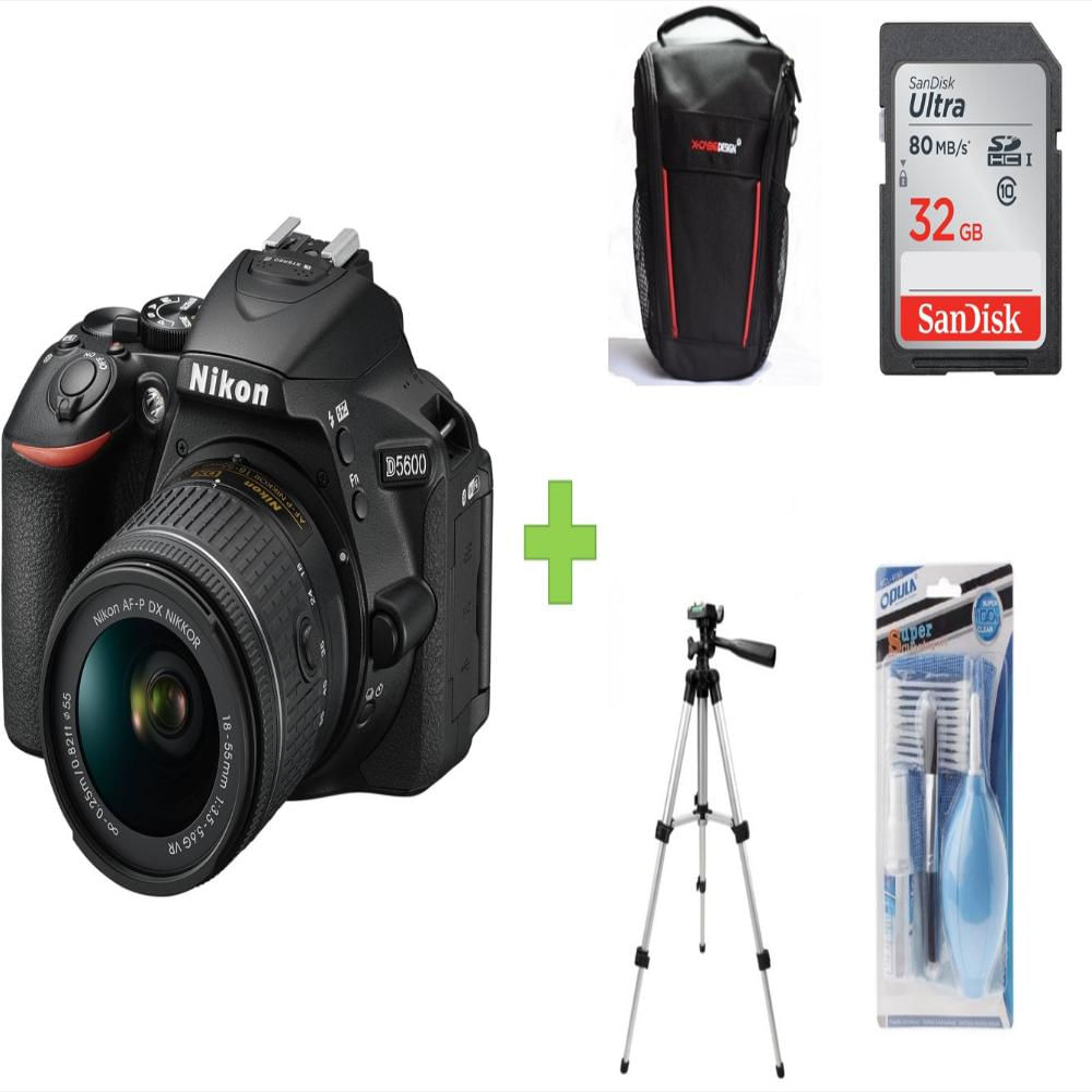 Camara Nikon D5600+32Gb+Bolso+Tripode+Kit De Limpieza img #1