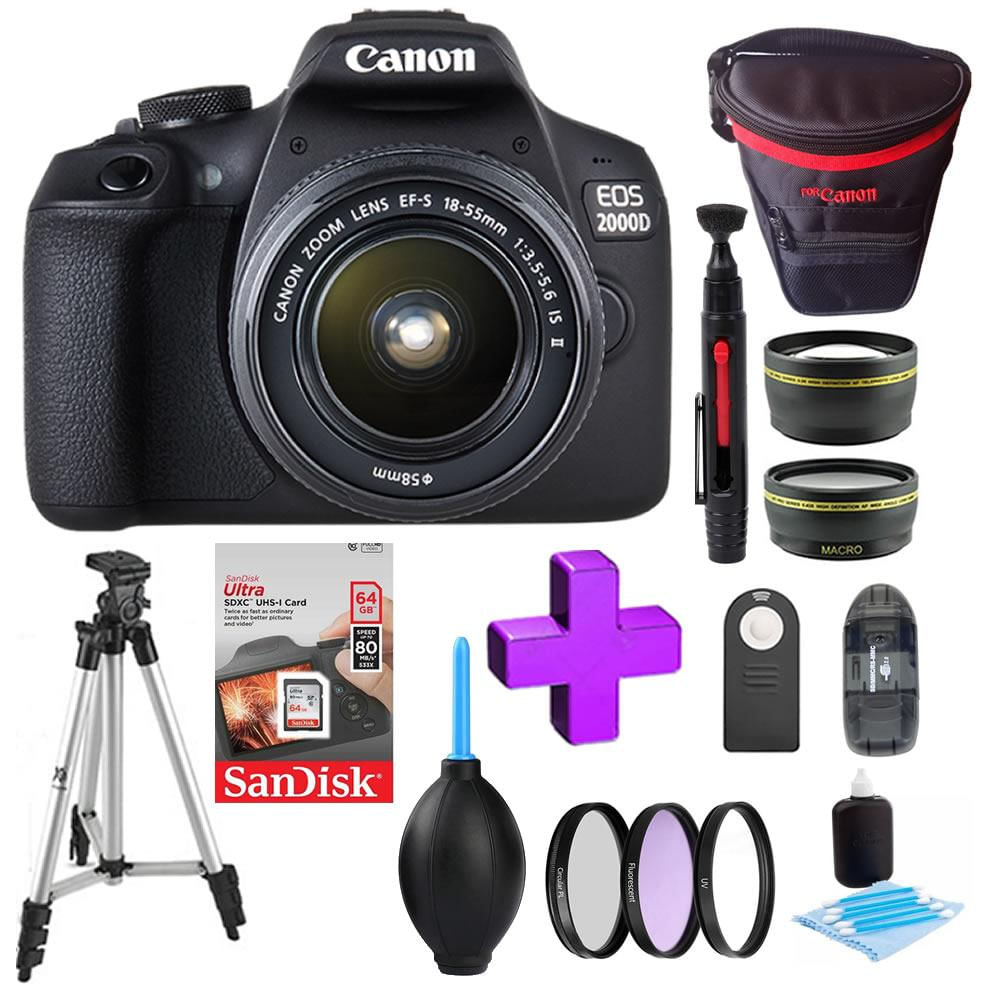 Canon Eos Rebel T7 2000D Dslr 18 55Mm + Super Combo img #1