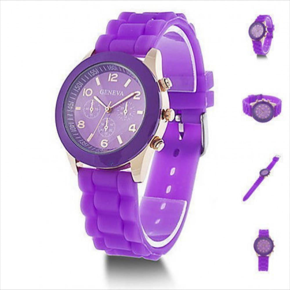 Reloj Geneva Plastico Morado Unisex img #1