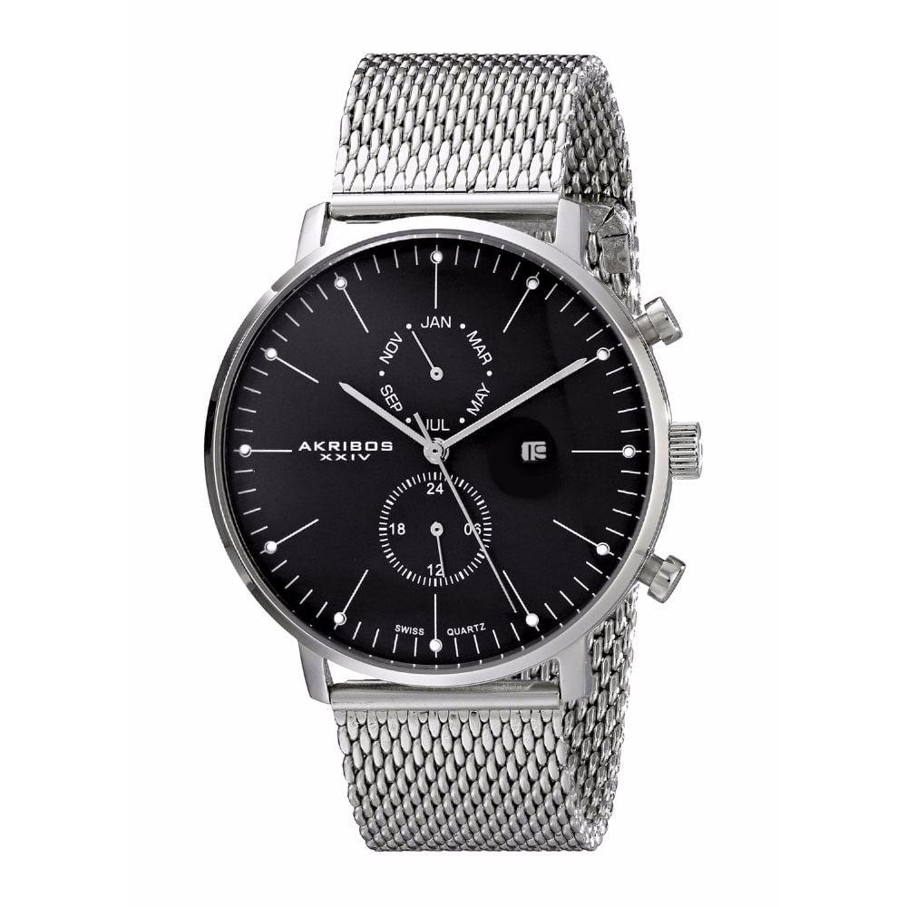 Reloj Akribos Xxiv Ak685ssb Plateado img #1