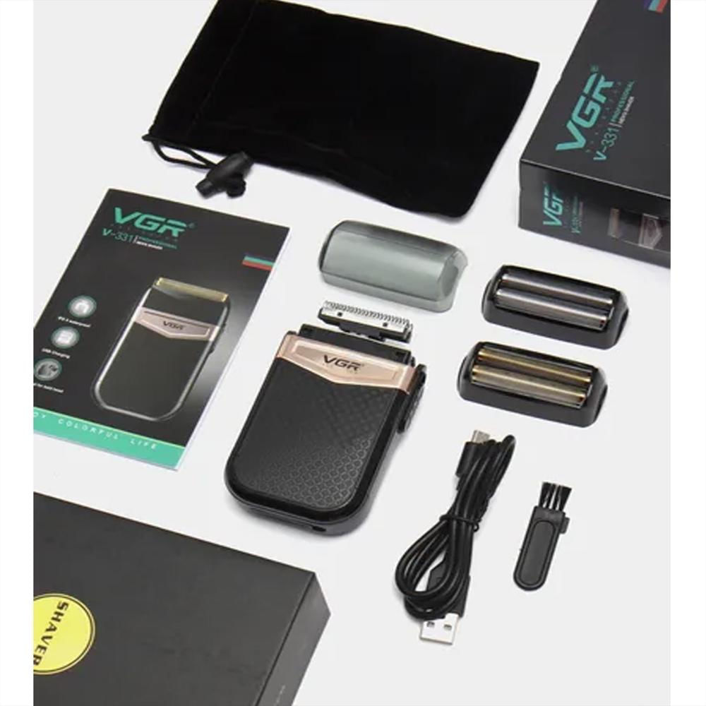 Barbera Electrica Afeitadora Vgr V 331 Recargable Usb img #2