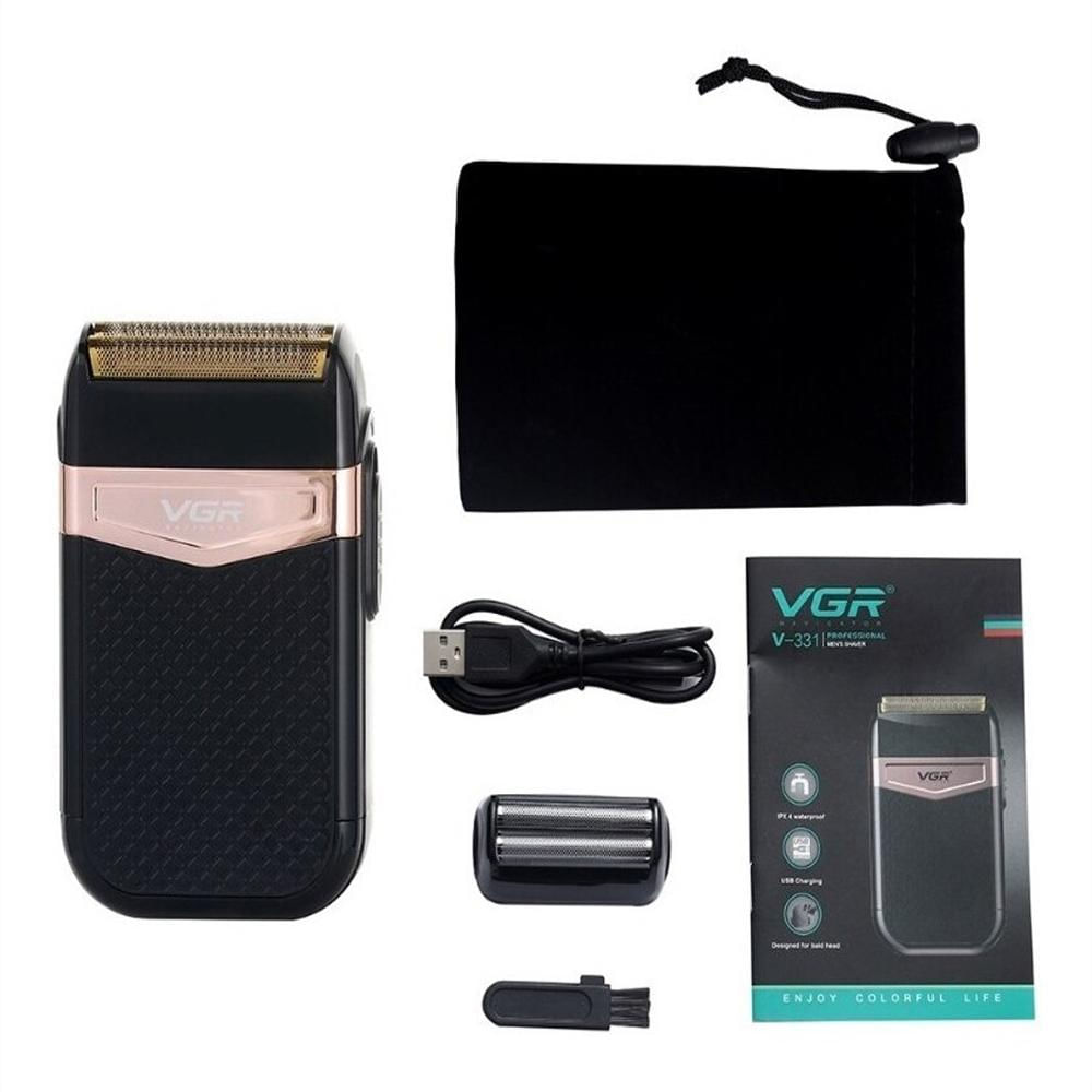 Barbera Electrica Afeitadora Vgr V 331 Recargable Usb img #4