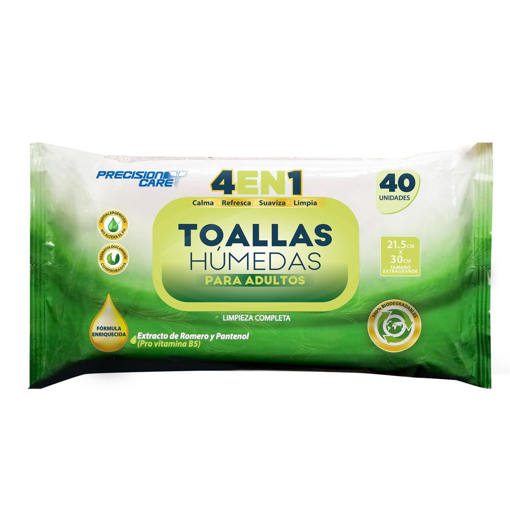 Toallitas Humedas Adulto PRECISION CARE 40 und img #1