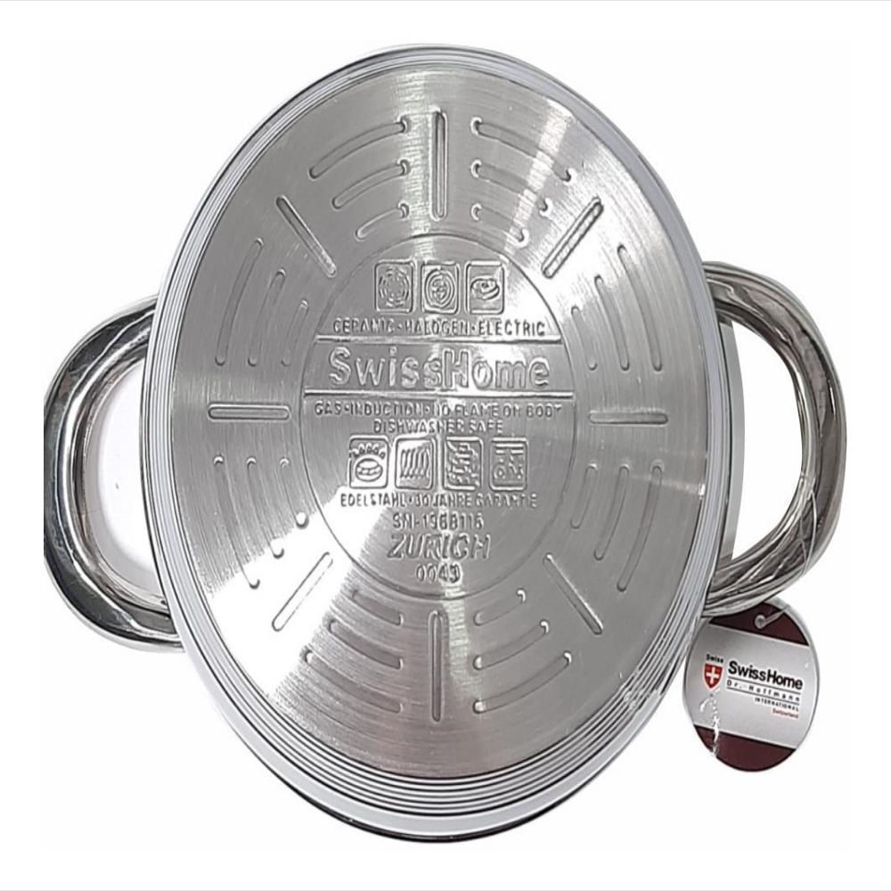 Juego De Ollas En Acero Swisshome Original Acero Quirúrgico Con Termo Difusor img #5