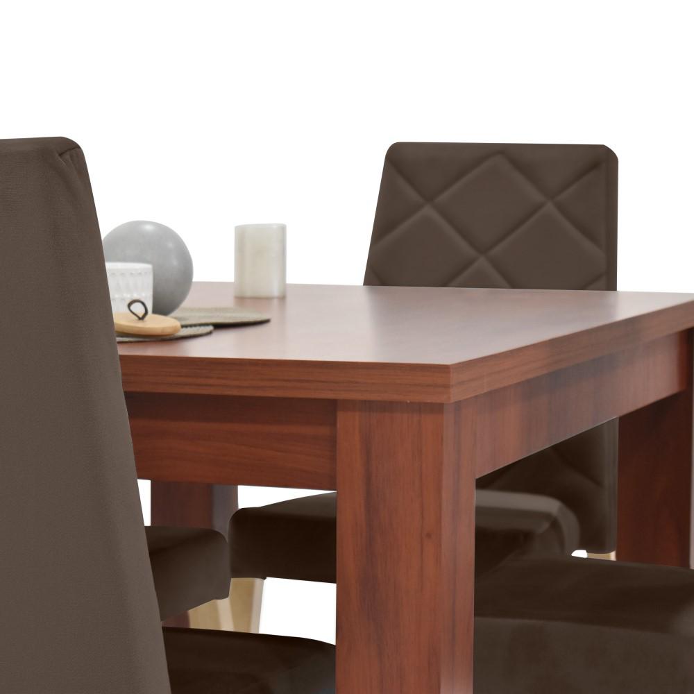 Comedor Mérida 4P Sillas Liverpool Tela Chocolate img #3