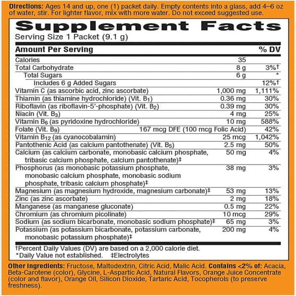 Emergen C Vitamina C 1000Mg Polvo Sabor Naranja | 10 Sobres En Polvo img #4