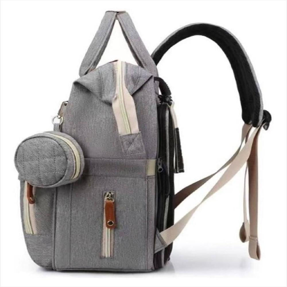 Pañalera Morral Multi Premiun Gris img #5