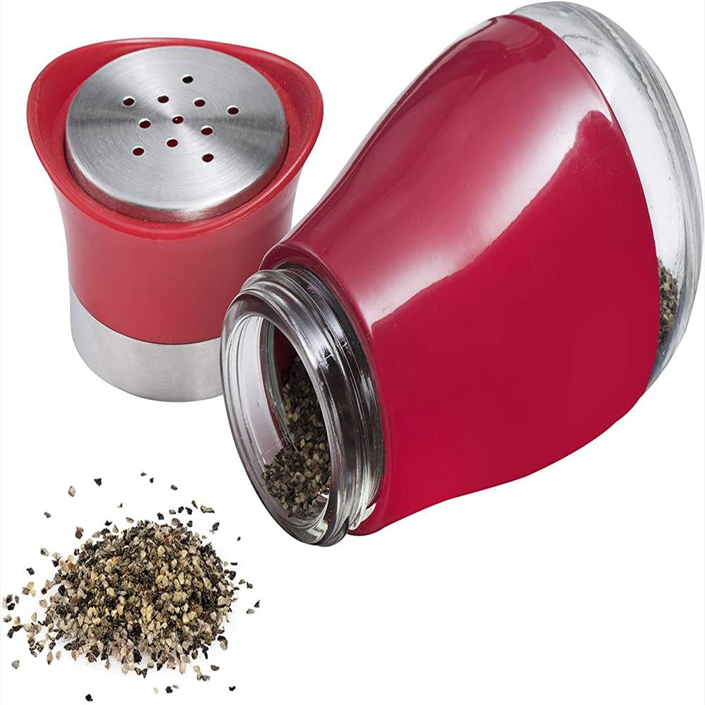 Salero Y Pimentero Con Fondo De Vidrio Transparente img #2