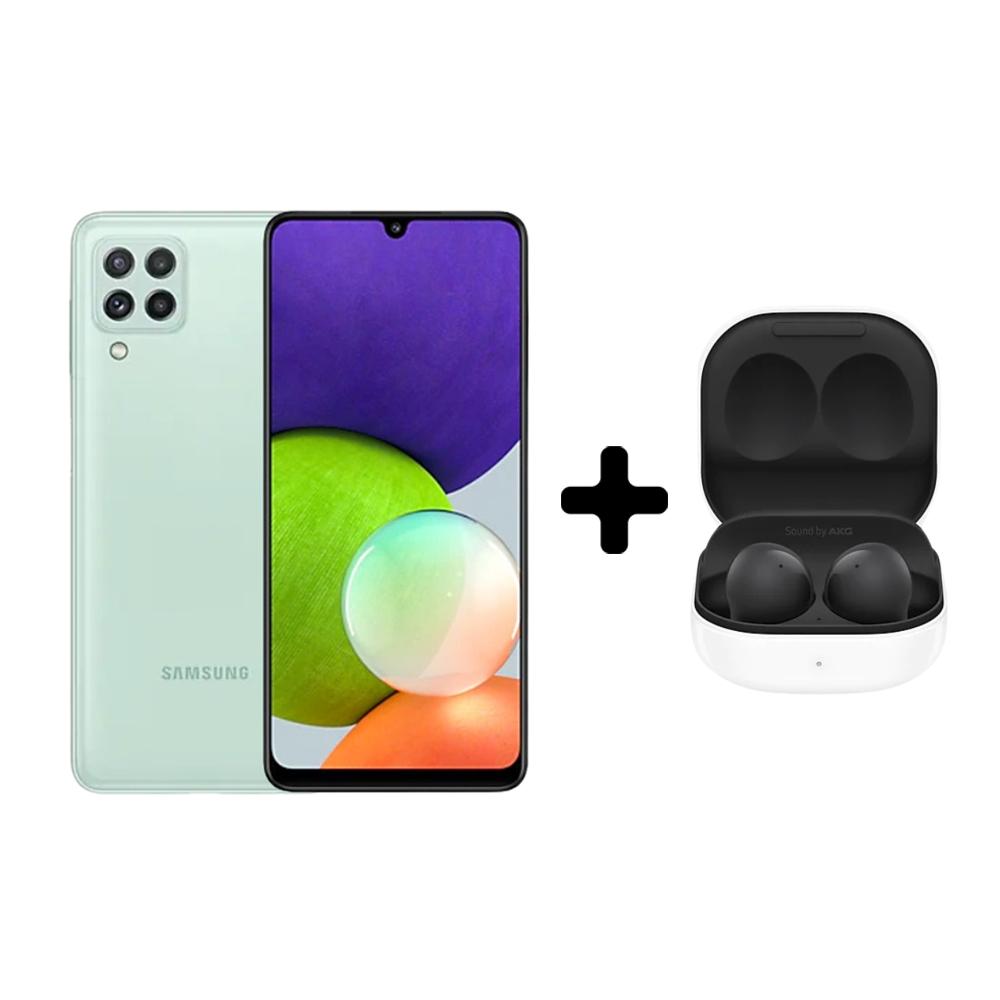 Celular Samsung Galaxy A22 4G 128Gb 4Gb Ram Verde + Audifonos Buds 2 img #1
