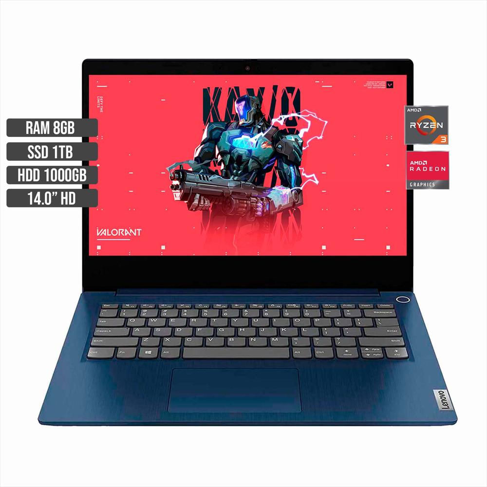 Portatil Lenovo Ideapad Amd Ryzen 3 4300U Ssd 1Tb + Hdd 1Tb Ram 8Gb img #1
