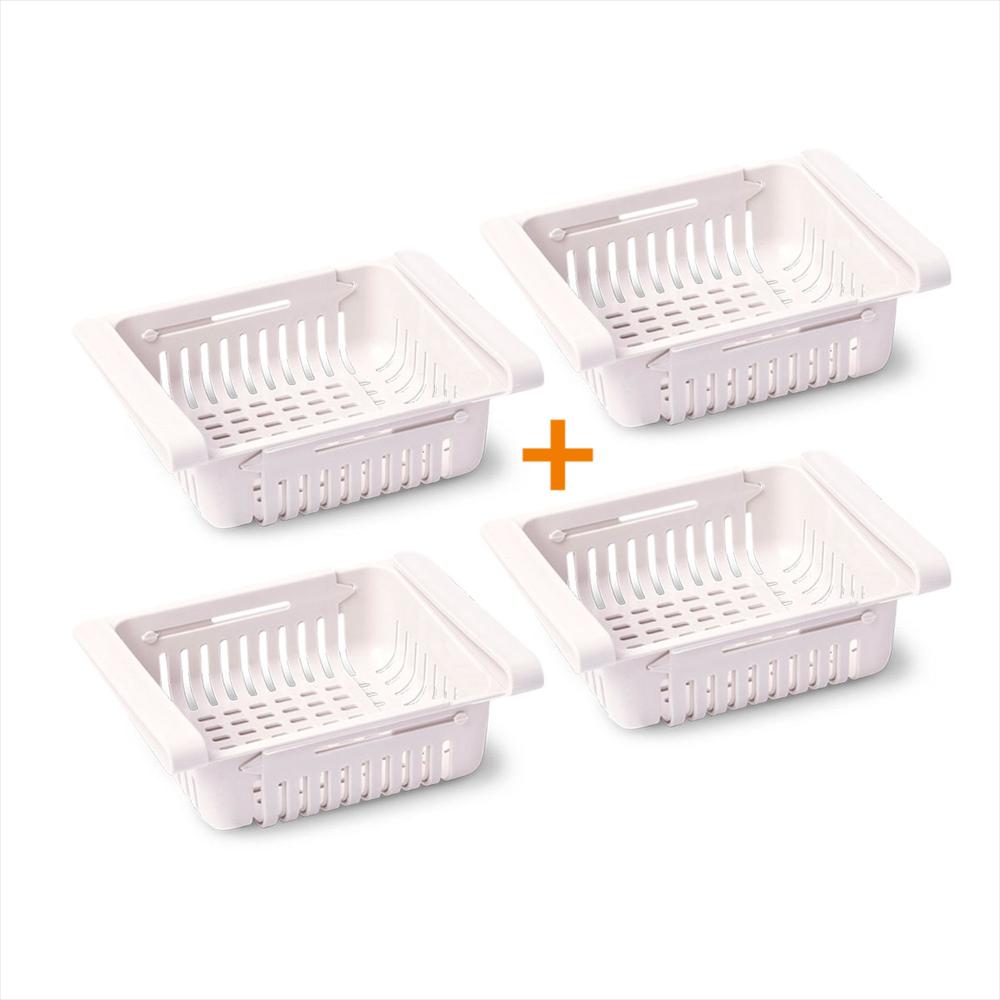 Combo: 2 Organizadores Multiusos Nevera X 2 Unid C/U Blanco img #2