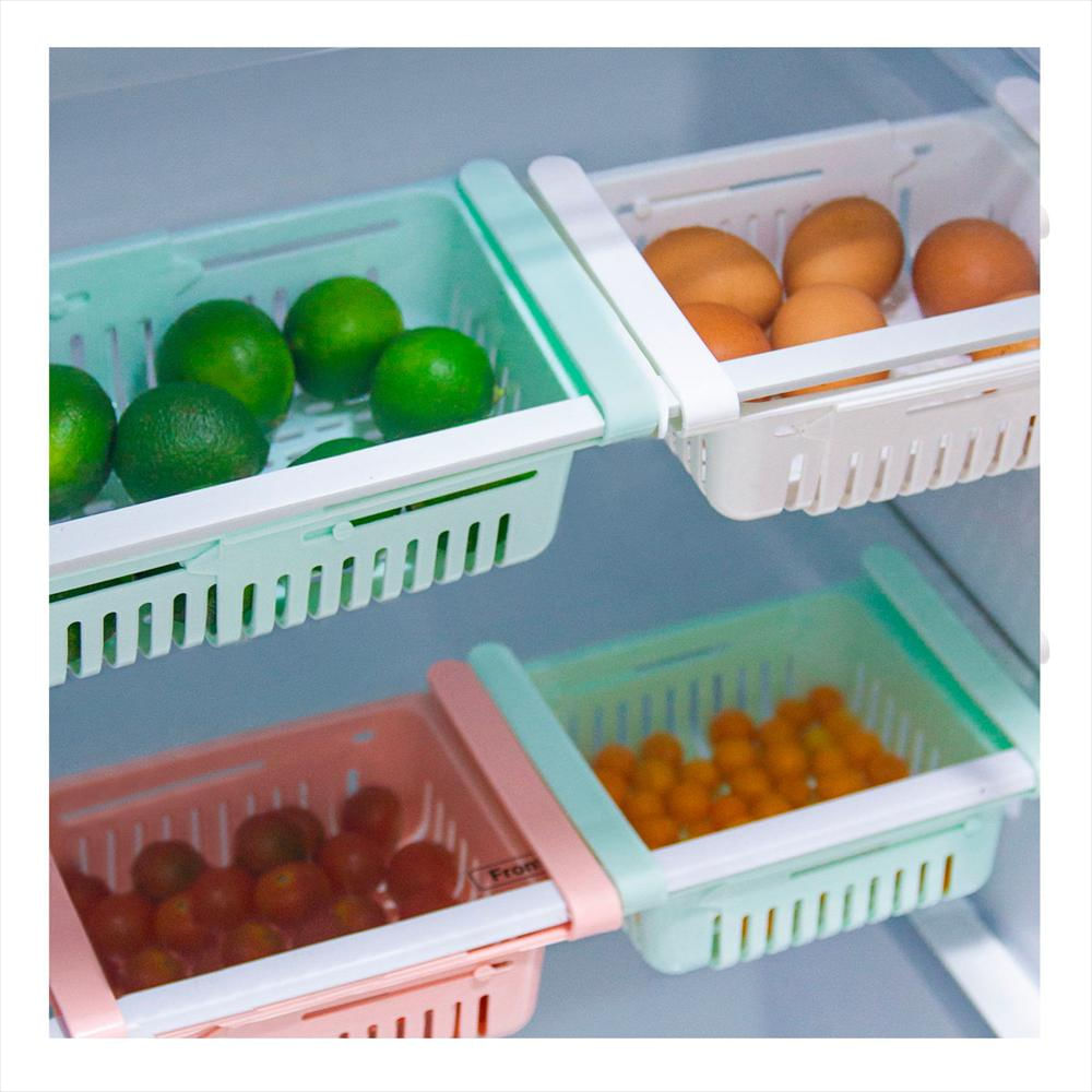 Combo: 2 Organizadores Multiusos Nevera X 2 Unid C/U Blanco img #3