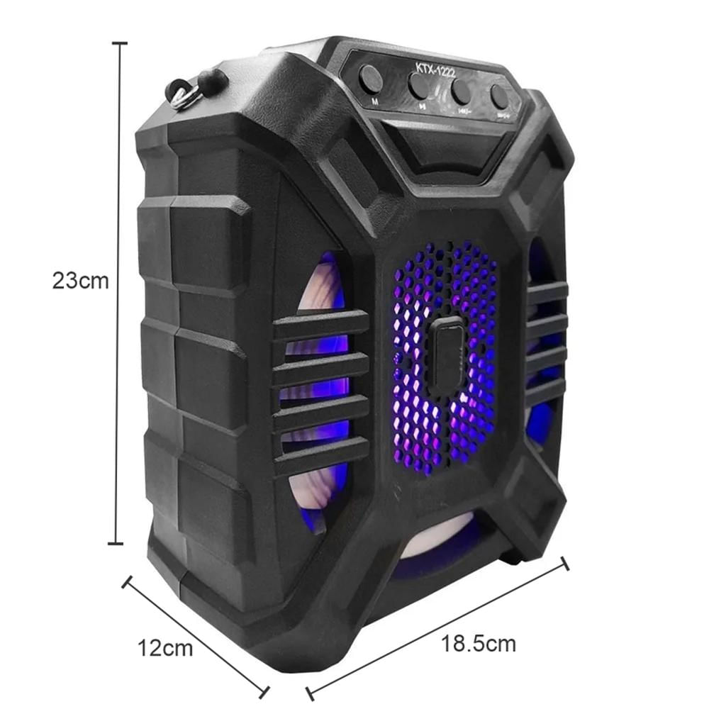 Parlante Recargable Bt Wireless Speaker 6.5 + Micrófono Ktx 1222 img #3