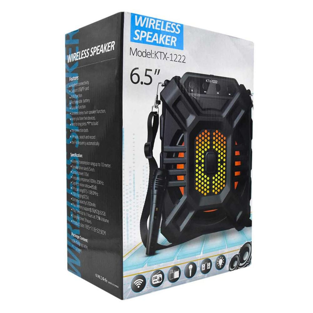 Parlante Recargable Bt Wireless Speaker 6.5 + Micrófono Ktx 1222 img #5