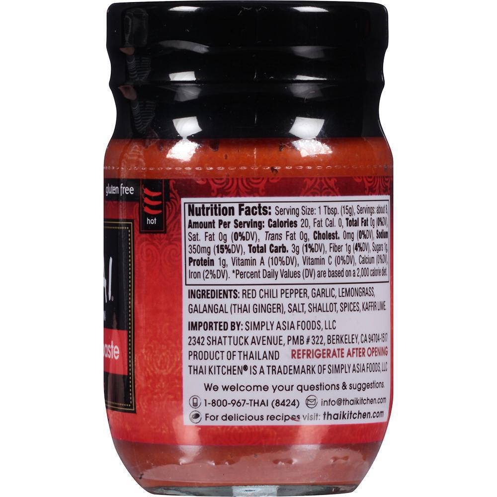 PASTA DE CURRY ROJO THAI KITCHEN MARCA EXCLUSIVA 113 gr img #2