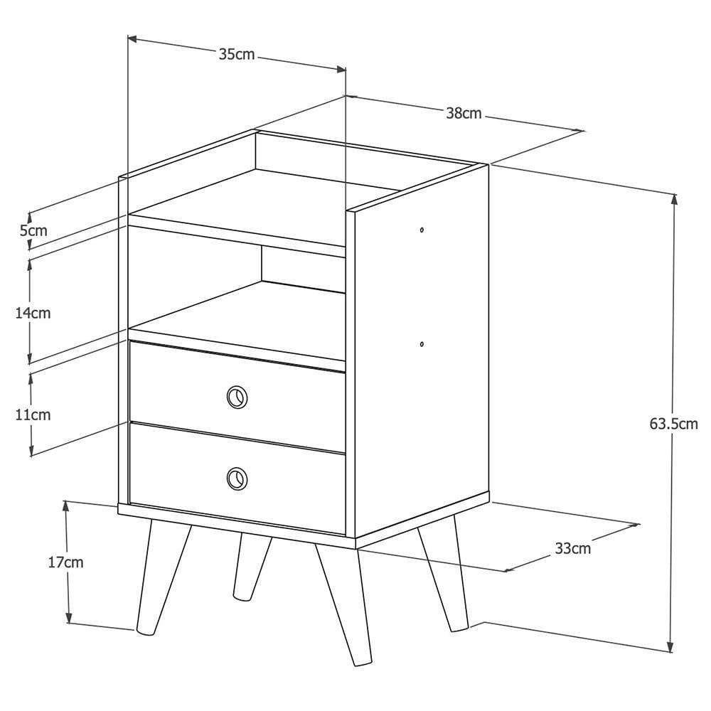 Mesa De Noche Laos Negro img #3