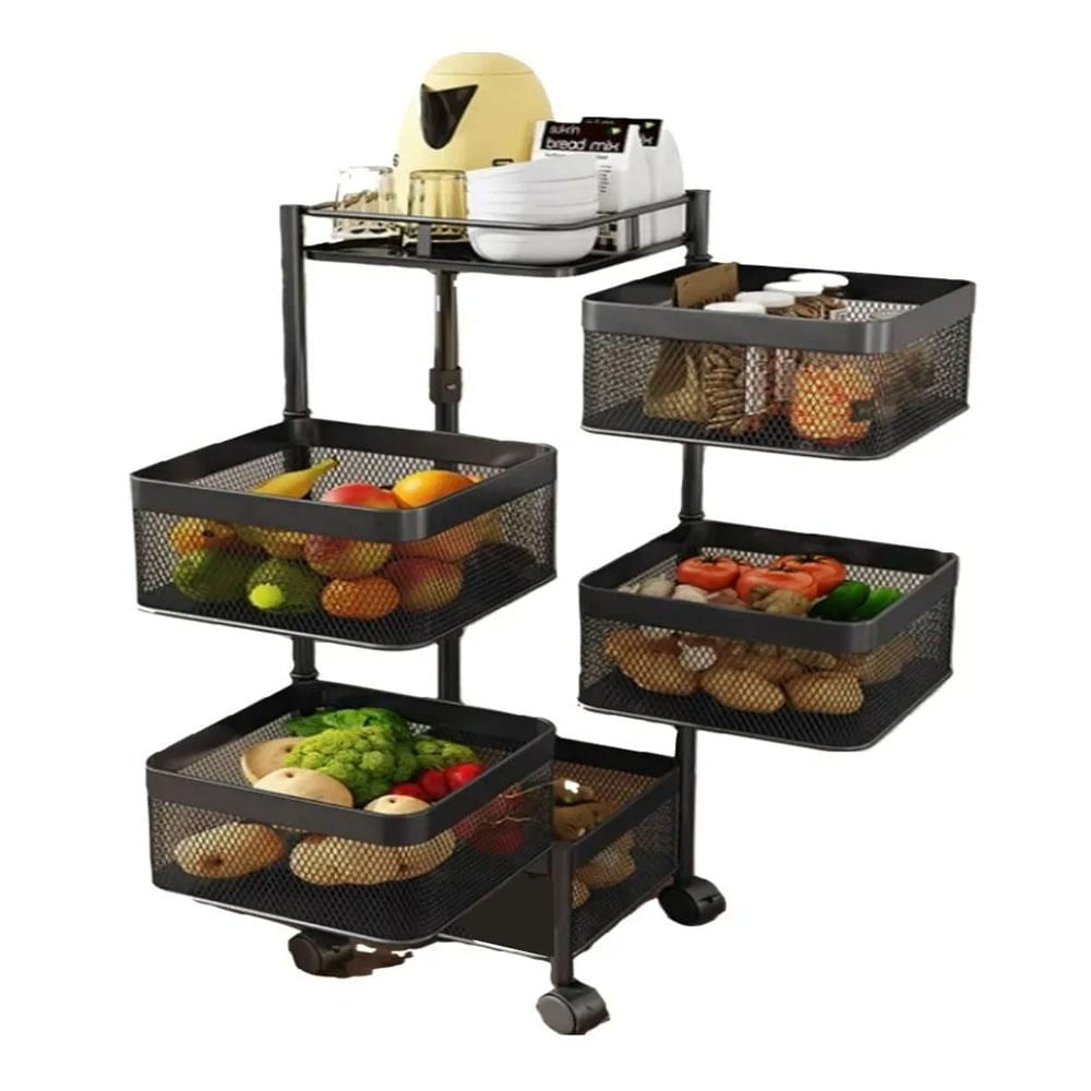 Estante Giratorio 5 Niveles Redondo Almacenamiento Verduras img #1