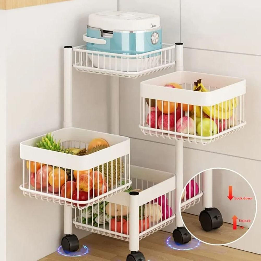 Estante Giratorio 5 Niveles Redondo Almacenamiento Verduras img #4