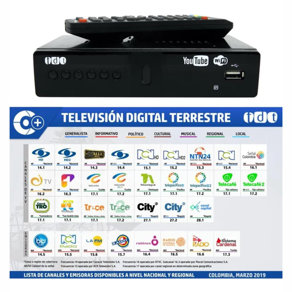 Decodificador Tdt Dxg 2221 Antena Wifi Youtube Hdmi Rca Usb img #2
