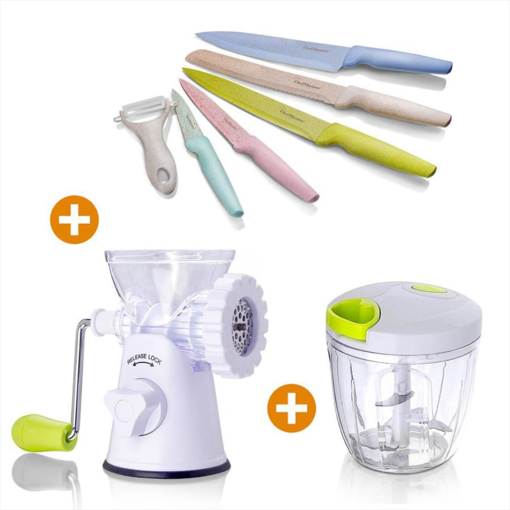 Combo Molino Cuchillos de Trigo + Picadora Halar Chef Master img #1