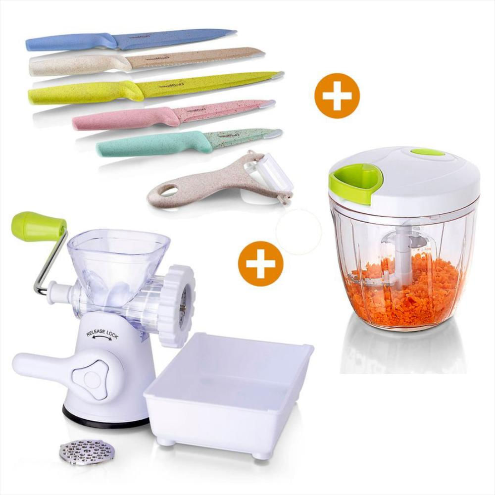 Combo Molino Cuchillos de Trigo + Picadora Halar Chef Master img #2