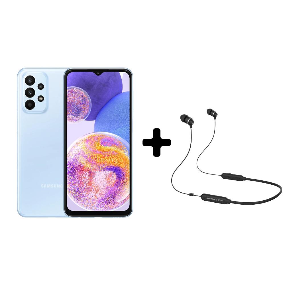 Celular Samsung Galaxy A23 128Gb Azul + Audifonos Bt A80c img #1