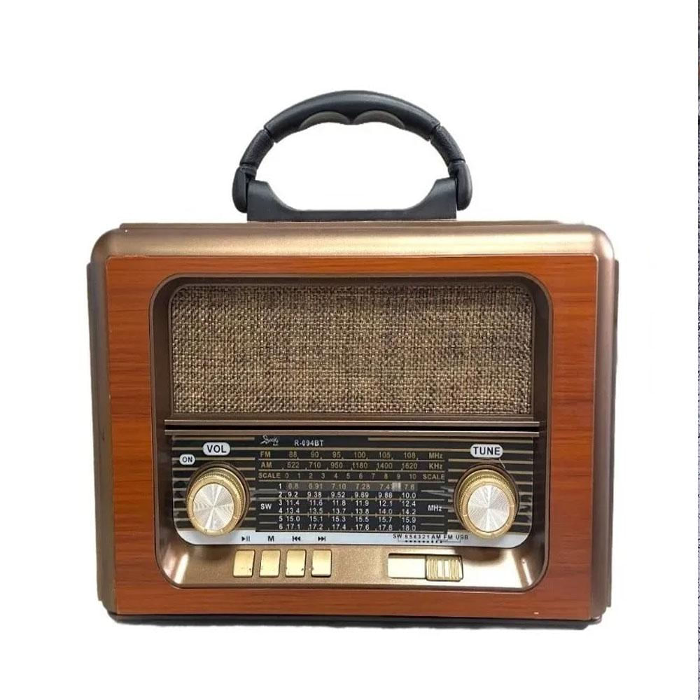 Radio Vintage Fm / Am Parlante Bluetooth Mp3 Recargable img #1