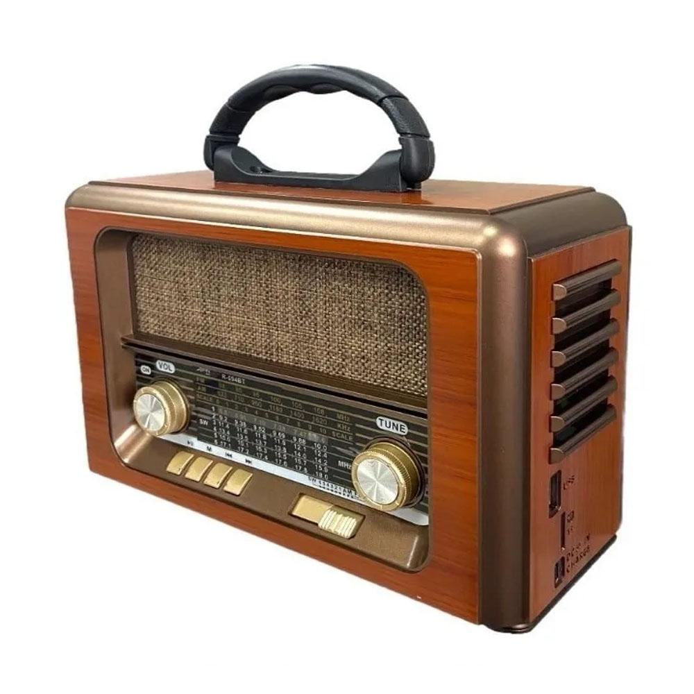 Radio Vintage Fm / Am Parlante Bluetooth Mp3 Recargable img #2