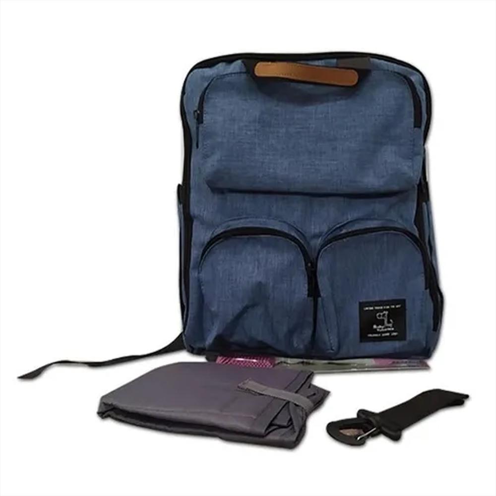 Pañalera Bebé Morral Azul Niño img #1