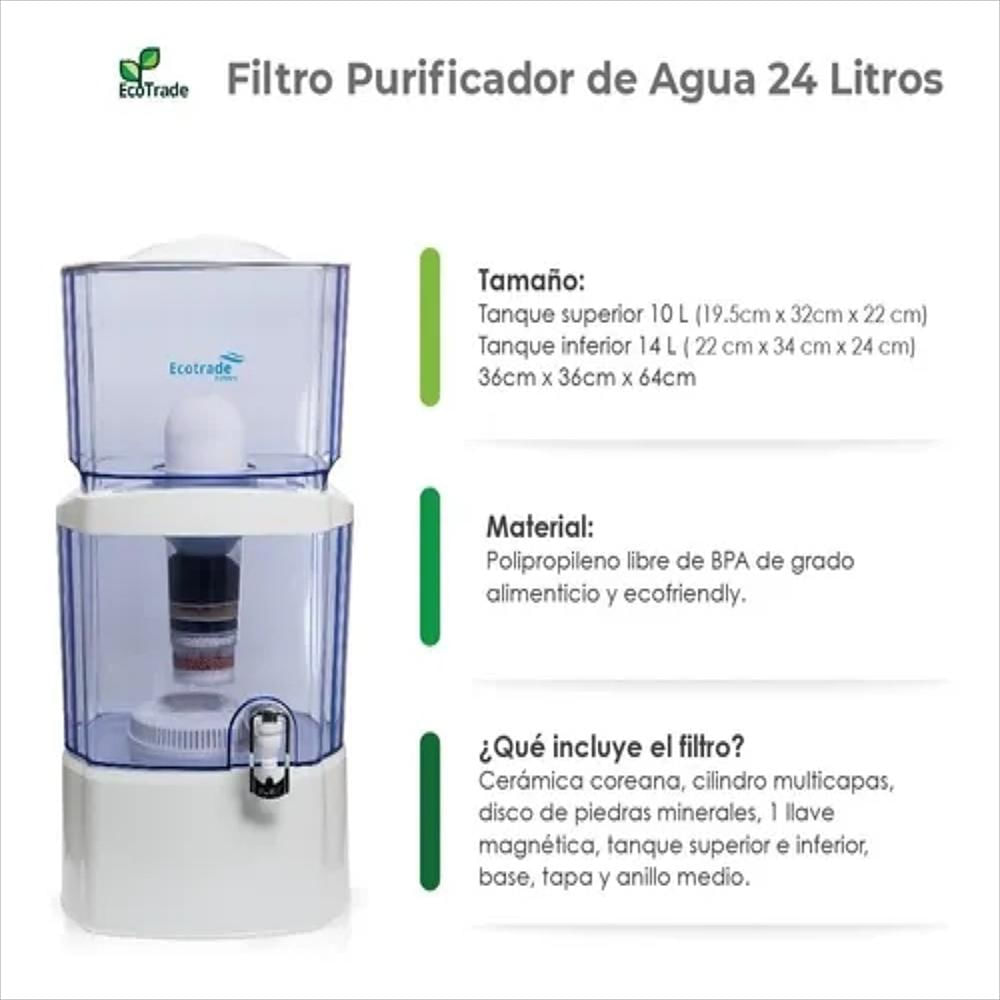 Filtro Purificador Agua Ecotrade Filters 24 Litros img #3