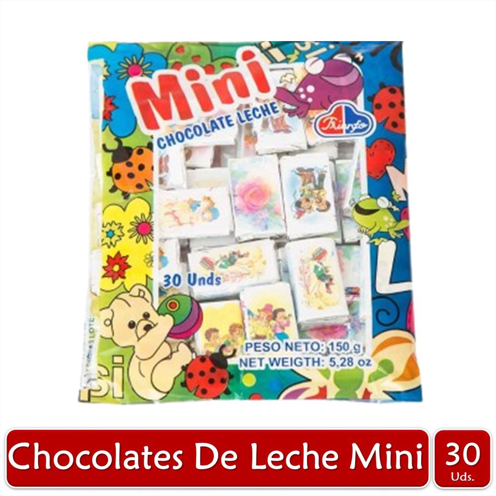 Mini Chocolates De Leche Bolsa X30 Uds 150Grs img #1