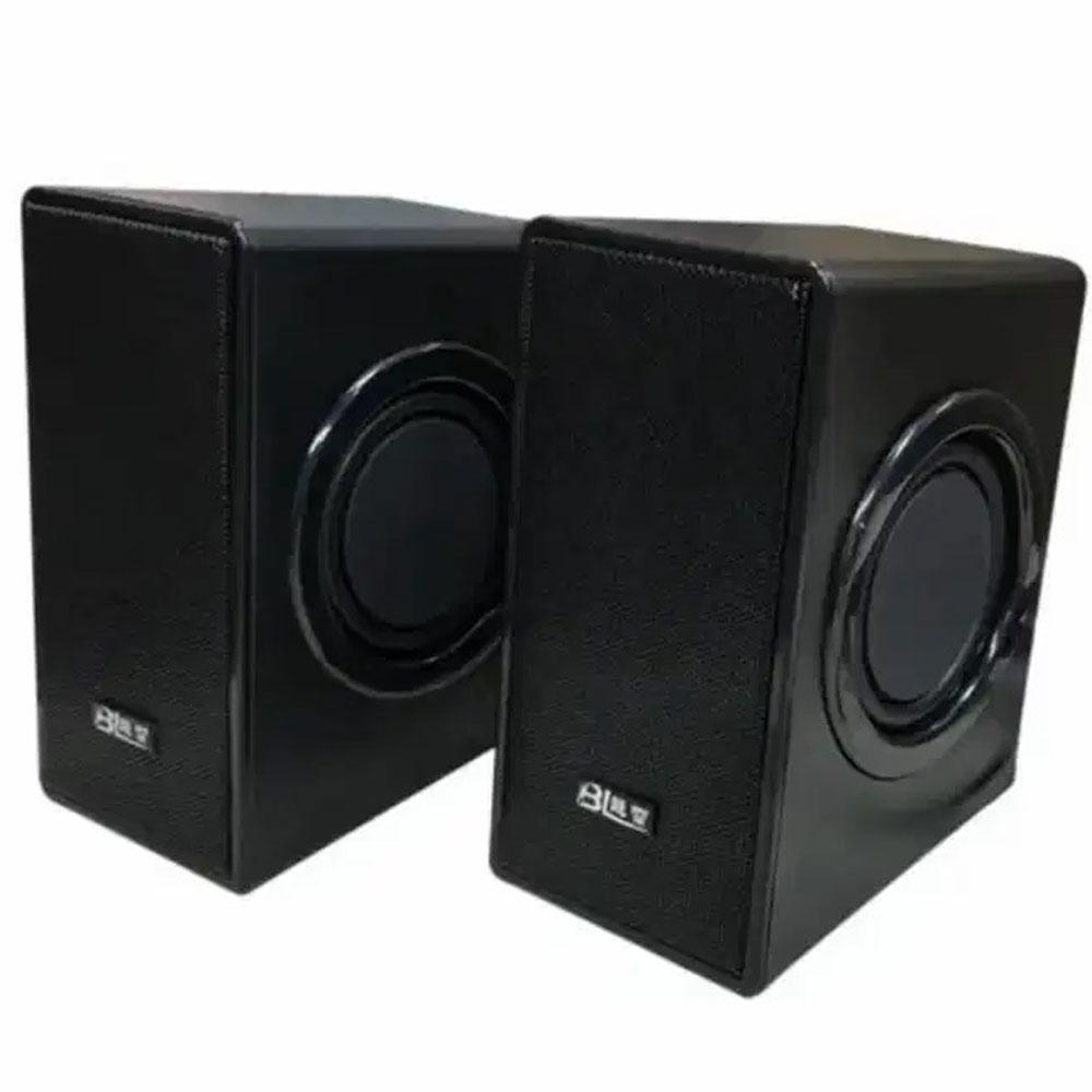 Dos Parlantes A1 2.1 Computador Pc Usb Negro Música Sonido Altavoz img #1