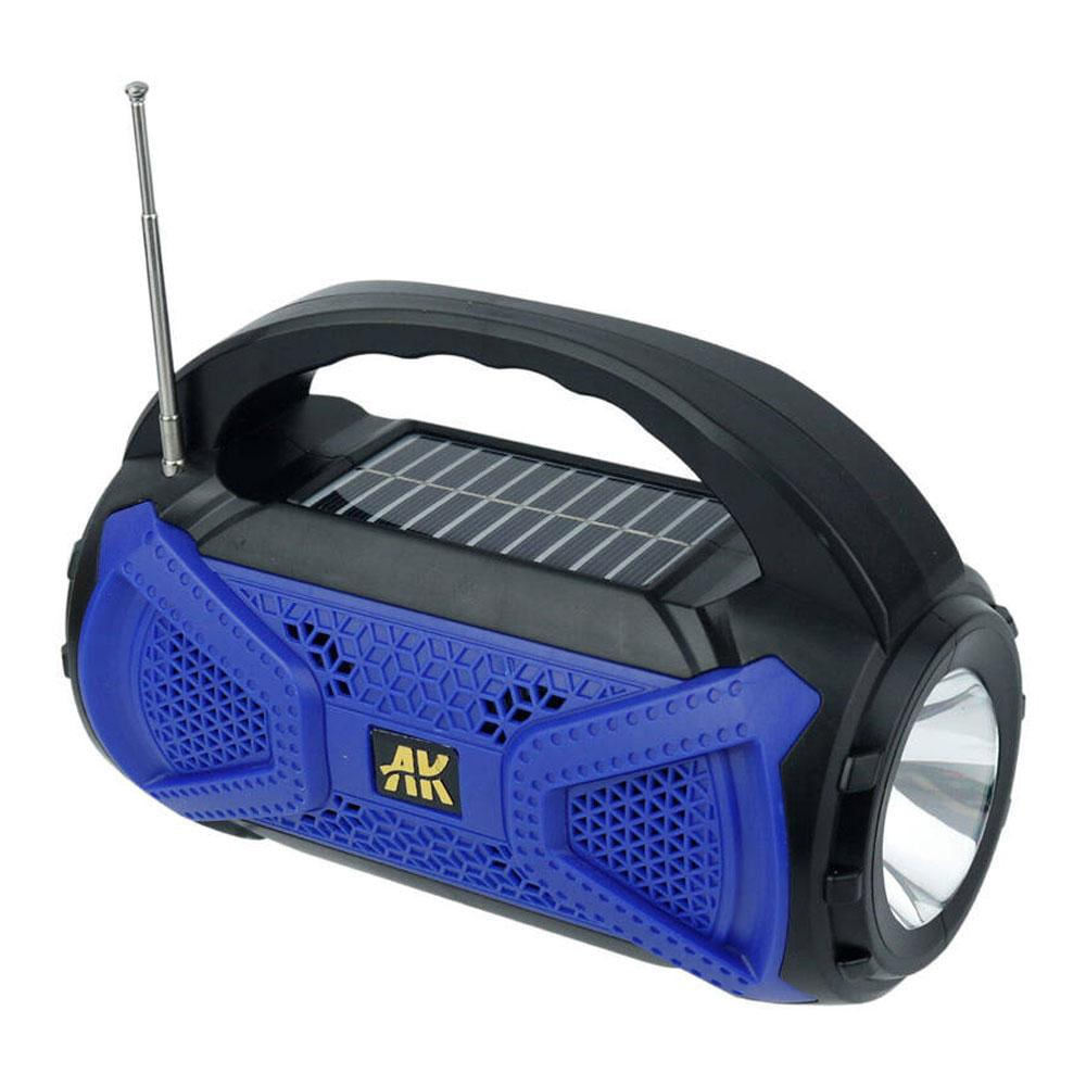 Parlante Altavoz Bluetooth Portatil Usb Sd Panel Solar Linterna Ak1136 img #1