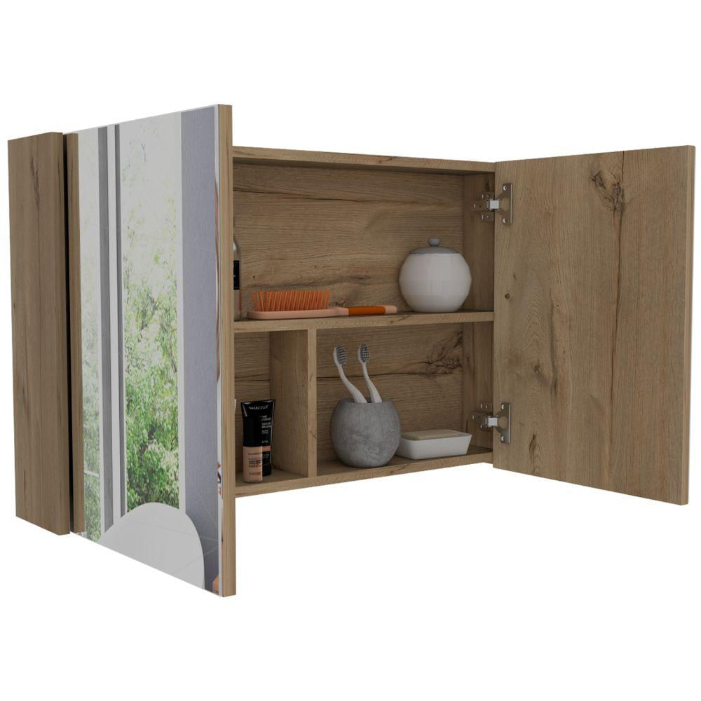 Gabinete De Baño Agni, Café Claro, Con Dos Puestas Y Espacio Para Almacenar Objetos img #4