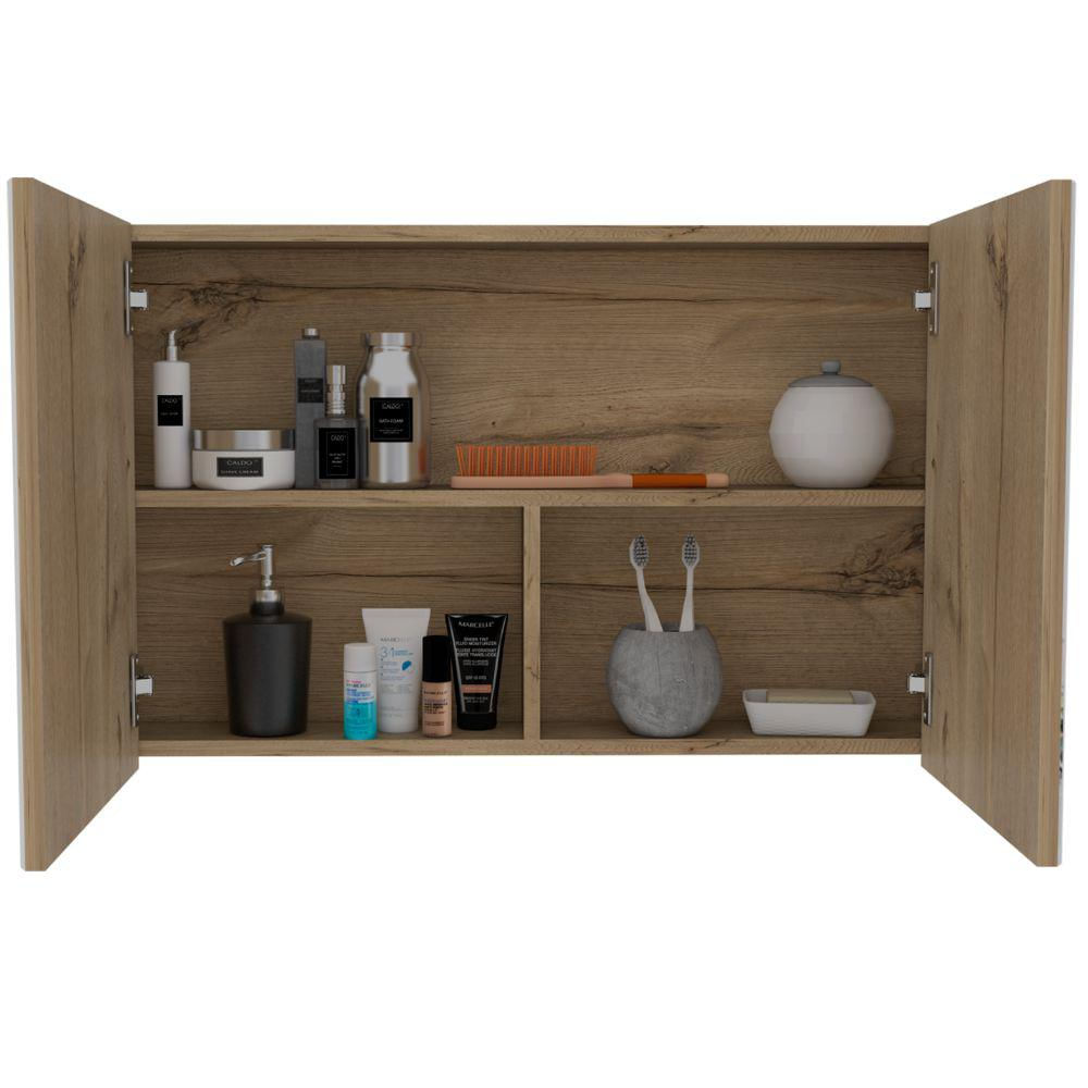 Gabinete De Baño Agni, Café Claro, Con Dos Puestas Y Espacio Para Almacenar Objetos img #5