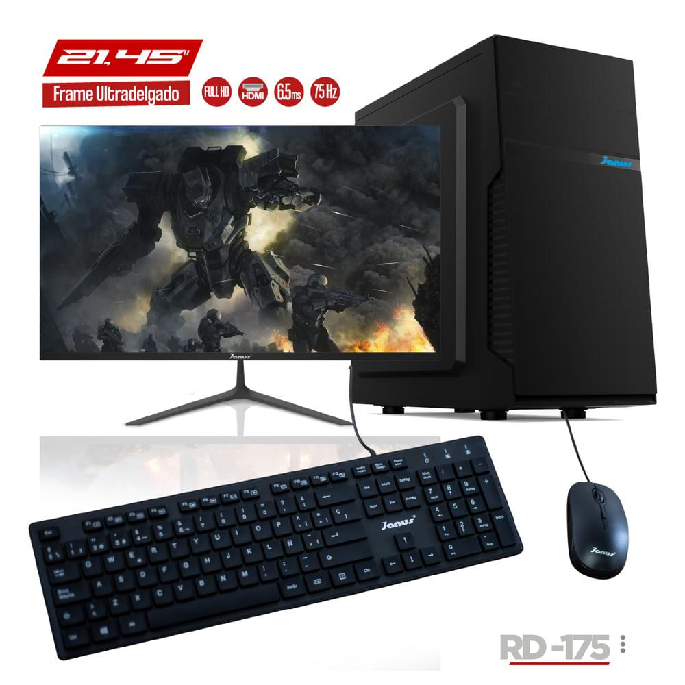 Computador De Escritorio Procesador I Cel N4000 Fb 1.1Ghz Fi 2,60Ghz / 1Tb / Monitor 22 img #1