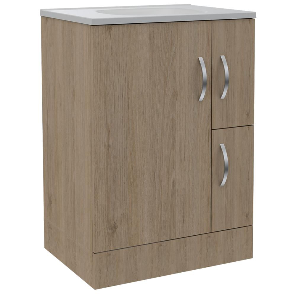Mueble De Baño Picasso, Beige Y Blanco, Con Espacio Para Guardar Objetos De Aseo img #3