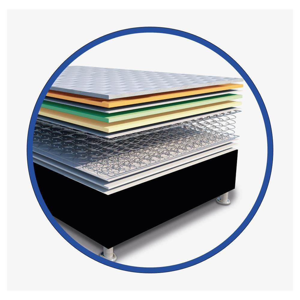 Combo Bora Doble 140 X 190 + Cama + Cabecero + Lenceria img #3