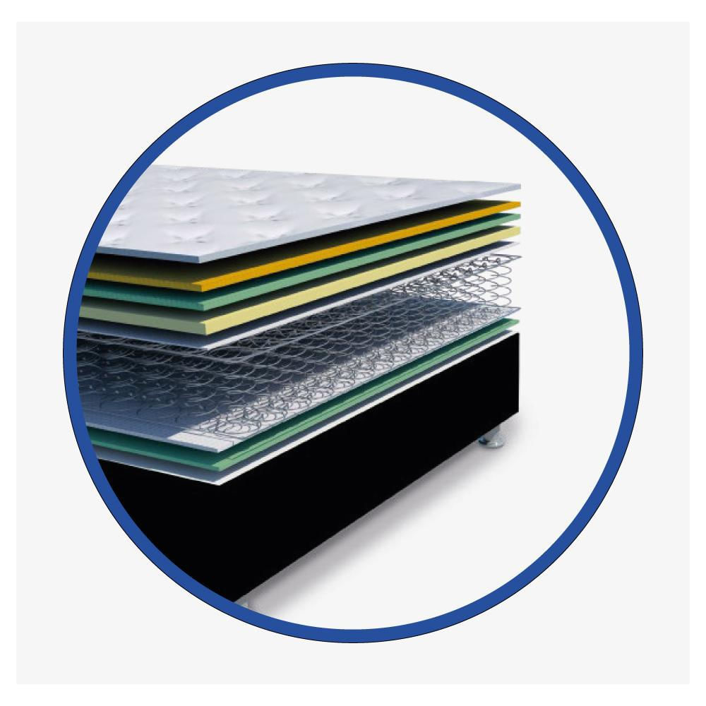 Combo Paraíso Palau Semidoble 120*190 Dc + Basecama img #3