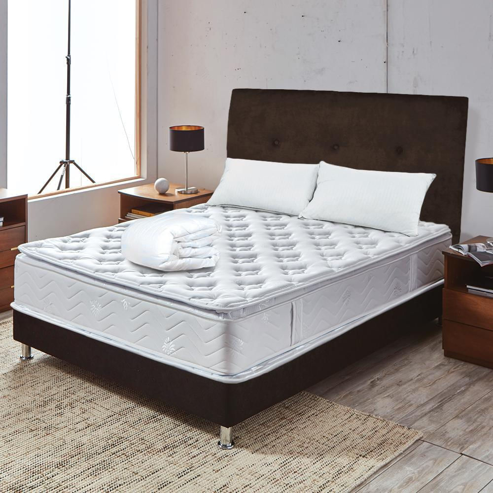 Combo Palau King 200 X 200 Dc + Cama + Cabecero + Lenceria img #1