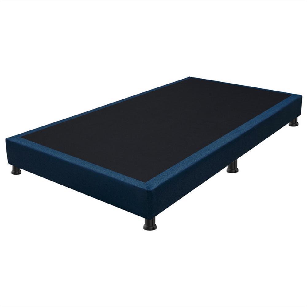 Combo Colchón Semidoble 120X190 Resortado Maxiflex Azul + Cojín Entrepierna + Sábana Ajustable + Base Cama + Almohadas img #5