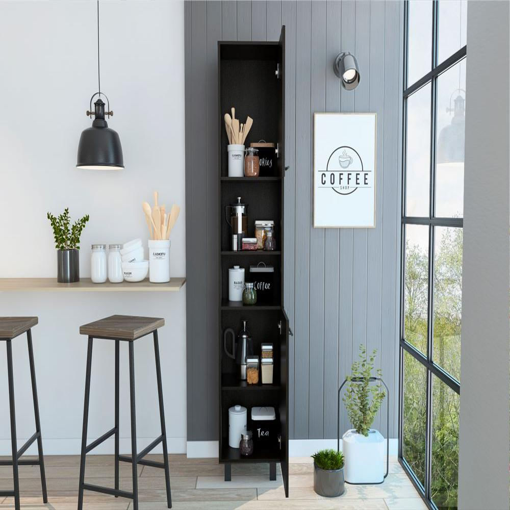 Alacena Hobart, Wengue, Con Dos Puertas Batientes img #2