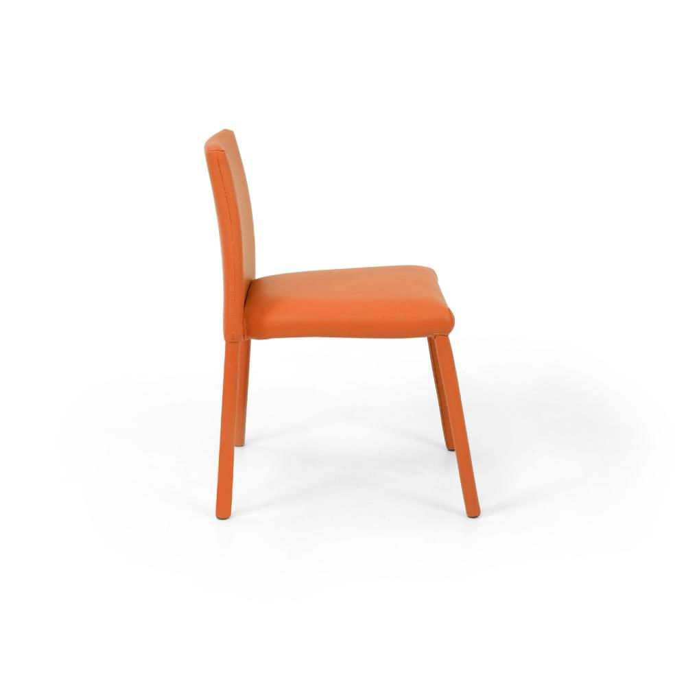 Silla Infantil Lugo Kids Naranja En Cuero img #3
