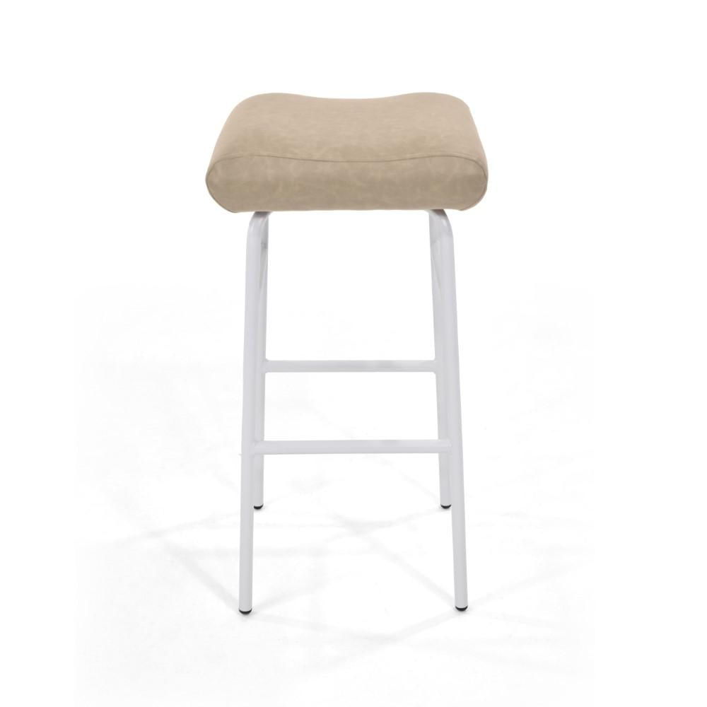 Butaco De Barra Missouri En Cuero Sintético Dúo Almendra img #2