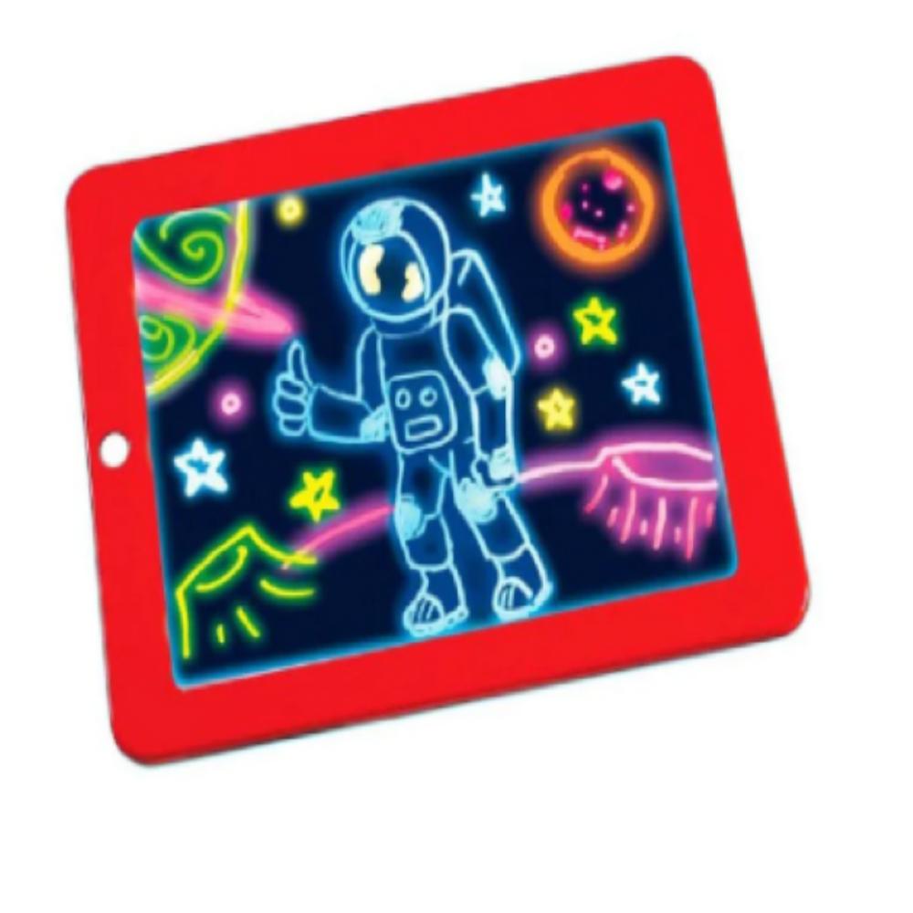 Tabla Luz Led Para Dibujo Magic Pad + Marcadores + Plantilla img #2