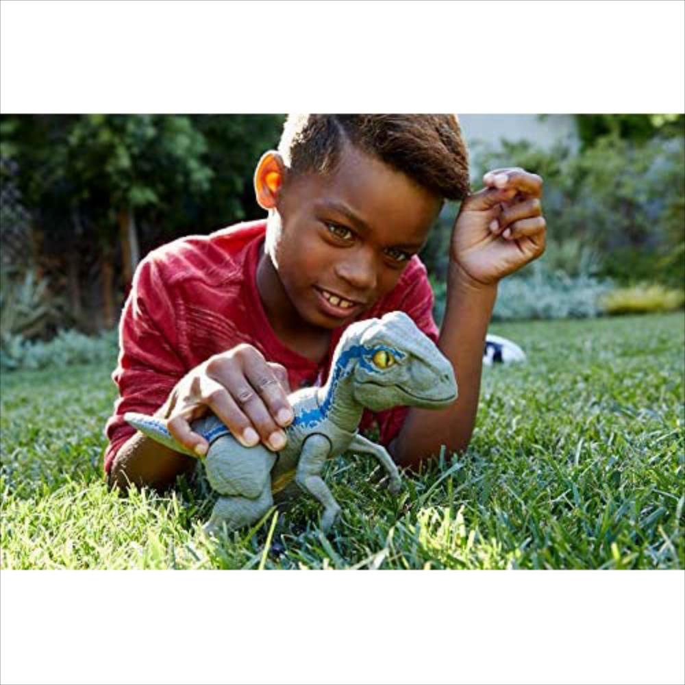 Velociraptor Azul Con Resorte Activado Efectos De Sonido. img #2