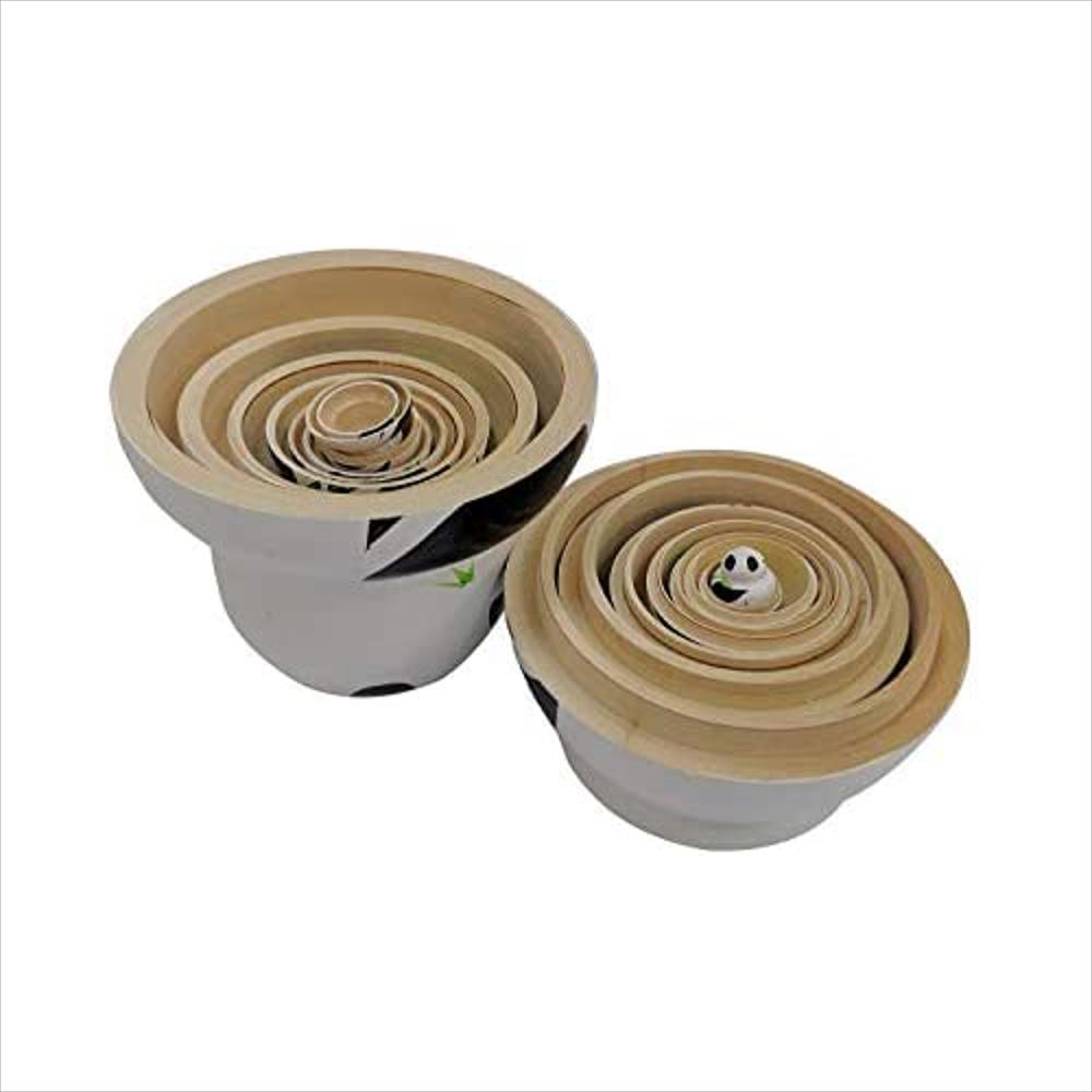 Panda Lindo Con Animales El Bambú Anidación Muñecas. img #4