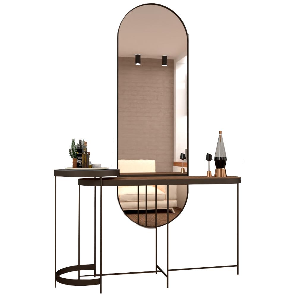 Combo Ancona Para Sala, Incluye Un Espejo Y Dos Mesas Auxiliares img #3