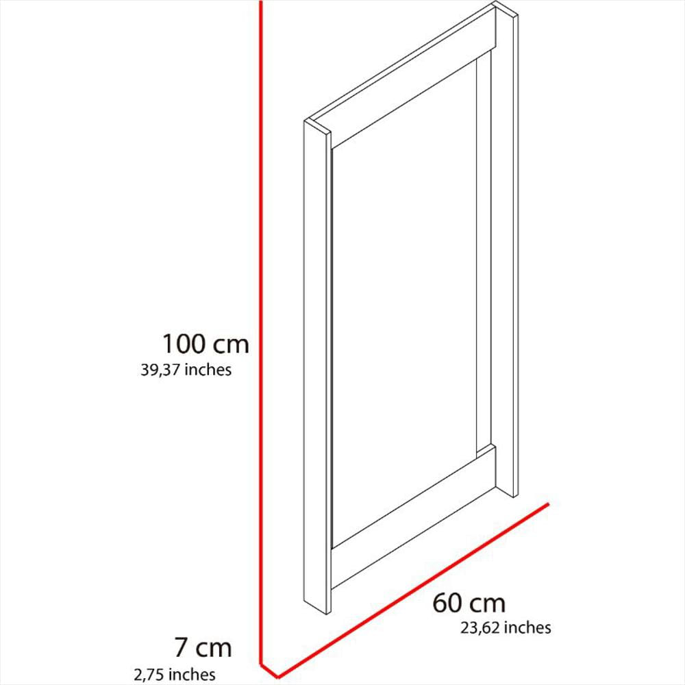 Espejo Rectangular Scala, Caramelo, Con Marco Aglomerado Mdp 100 img #5